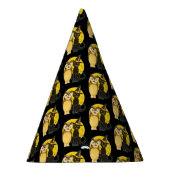 Oude halloween, zwarte kat en oorts feesthoedjes (Rechts)