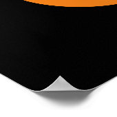 Oude Halloween Zwarte Kat Heks  Poster (Hoek)