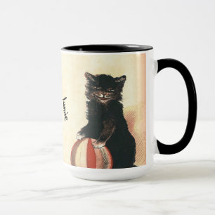 Oude HALLOWEEN Zwarte Kat Mok