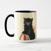 Oude HALLOWEEN Zwarte Kat Mok (Links)