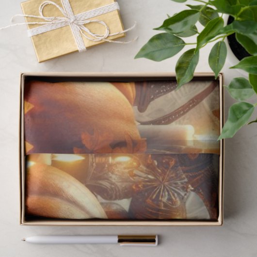 Oude Halloween Zwarte Kat Tissuepapier (Geschenk)