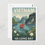 Oude Halong-baai Briefkaart (Voorkant / Achterkant)