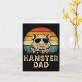 Oude hamster vader hamster liefhebbers papa vader# kaart (Gele Bloem)