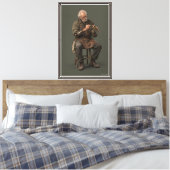Oude handen canvas afdruk (Insitu (Slaapkamer))