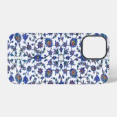 Oude Handgemaakte Turkse Bloemtegels Patroon iPhone Hoesje (Achterkant horizontaal)