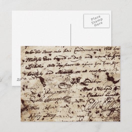  oude handgeschreven brief briefkaart (Voorkant / Achterkant)