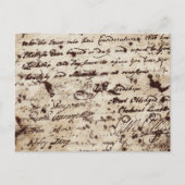  oude handgeschreven brief briefkaart (Voorkant)