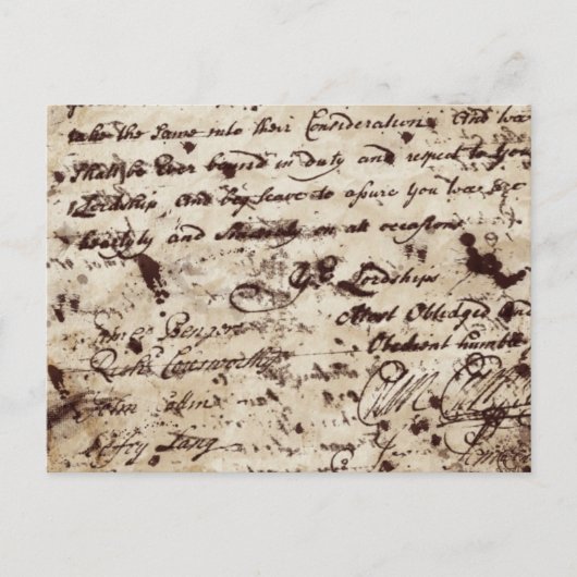 oude handgeschreven brief briefkaart (Voorkant)