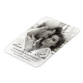 Oude handgeschreven tekst Save The Date foto Magneet (Linkerzijde)