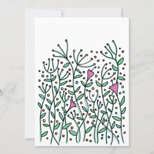 Oude handgetekende bloemen