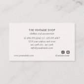 Oude  handkleding met leder visitekaartje (Achterkant)