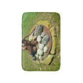 Oude handpomp goed badmat (Voorkant Verticaal)