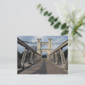 Oude hangbrug, historische Waco-site, Texas Briefkaart (Staand voorkant)