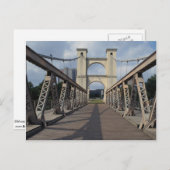 Oude hangbrug, historische Waco-site, Texas Briefkaart (Voorkant / Achterkant)