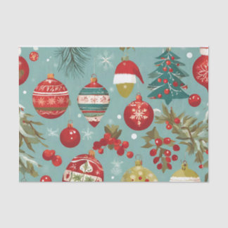Oude hangende kerstversieringen tissuepapier
