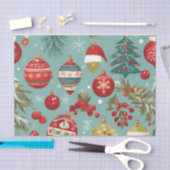 Oude hangende kerstversieringen tissuepapier (Craft)
