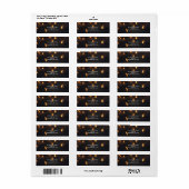 Oude Hangende Lichtpeertjes Rustieke Houten Bruilo Etiket (Full Sheet)