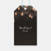 Oude Hangende Lichtpeertjes Rustieke Trouwgunst Cadeaulabel (Achterkant)