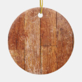 Oude Hardwood Kijk Keramisch Ornament (Voorkant)