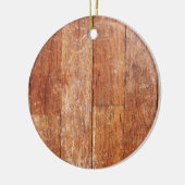 Oude Hardwood Kijk Keramisch Ornament (Links)