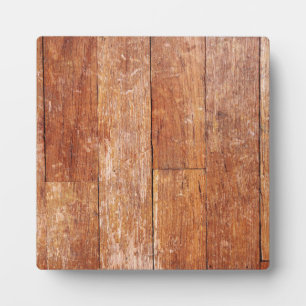 Oude Hardwood Kijk Plaque Fotoplaat