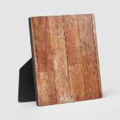 Oude Hardwood Kijk Plaque Fotoplaat (Voorkant)