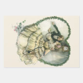 Oude Harrison Fisher, Kerstbruid en -bruidegom Inpakpapier Vel (Voorkant 3)