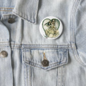 Oude Harrison Fisher, Kerstbruid en -bruidegom Ronde Button 5,7 Cm (In situ)
