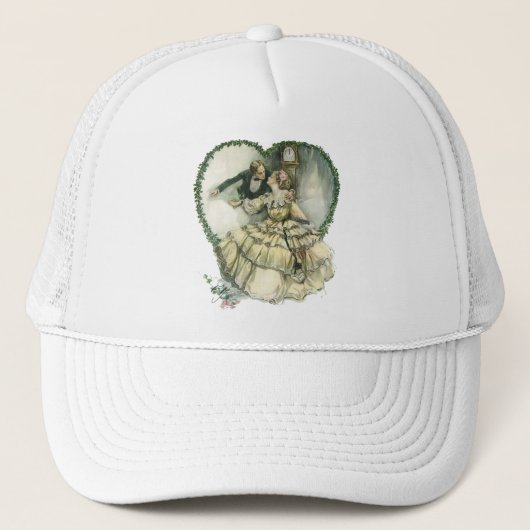 Oude Harrison Fisher, Kerstbruid en -bruidegom Trucker Pet (Voorkant)