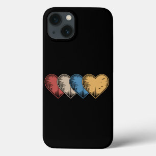 Oude harten Cool Retro Valentijnsdag Cadeau Case-Mate iPhone Case