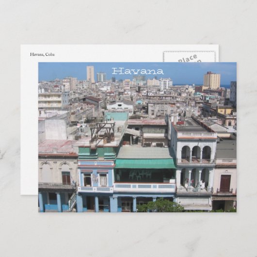 oude havana briefkaart (Voorkant / Achterkant)