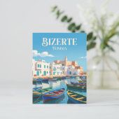 Oude Haven, Bizerte Tunesië Briefkaart (Staand voorkant)