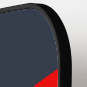 Oude haven met strepen over de naam heen pickleball paddle (Links Detail)