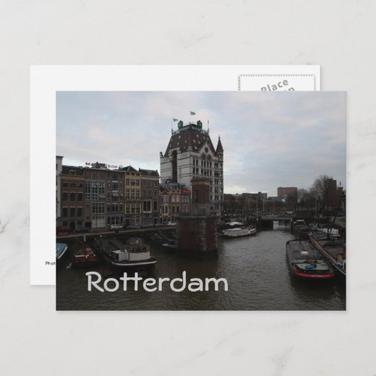 Oude haven, Rotterdam Briefkaart (Voorkant / Achterkant)