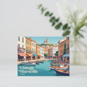 Oude Haven van Marseille Frankrijk Briefkaart (Staand voorkant)