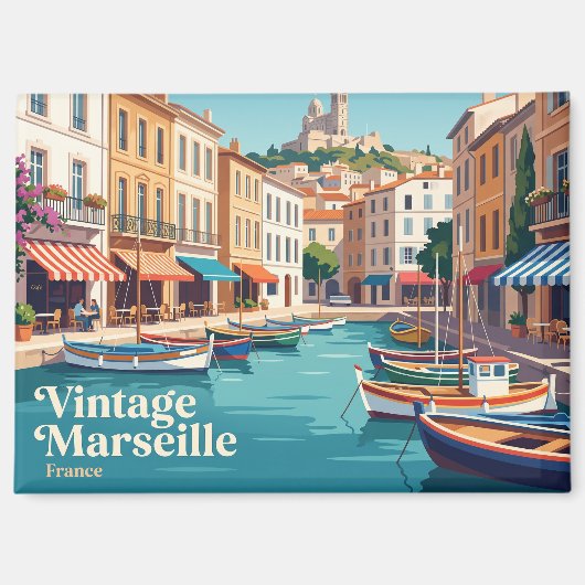 Oude Haven van Marseille Frankrijk Magneet (Voorkant)