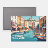 Oude Haven van Marseille Frankrijk Magneet (Voorkant / Achterkant)