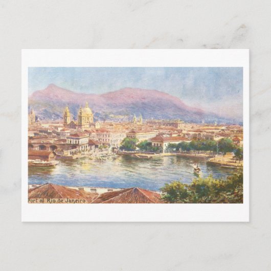Oude haven van Rio Janeiro Briefkaart (Voorkant)