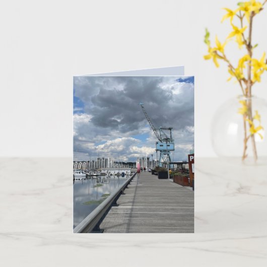 Oude havenkraan kaart (Gele Bloem)