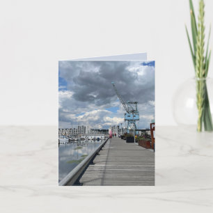 Oude havenkraan kaart