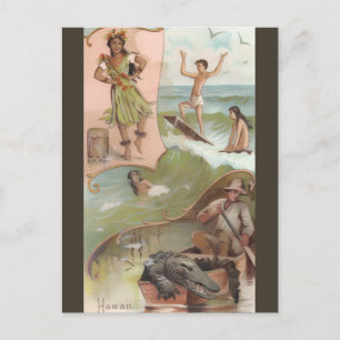 Oude Hawaï Briefkaart