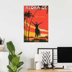 Oude Hawaï Koningin Liliuokalani Poster