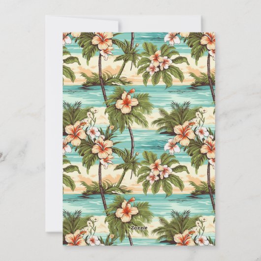 Oude Hawaï | Mele Kalikimaka Kerstkaart (Achterkant)