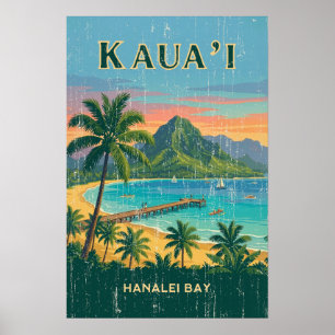 Oude Hawaïaanse Reisposters - Kauai Poster