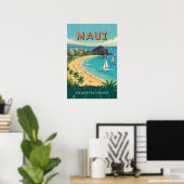 Oude Hawaïaanse Reisposters - Maui Poster (Thuiskantoor)