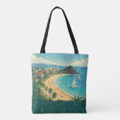 Oude Hawaïaanse Reisposters - Maui Tote Bag (Achterkant)