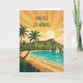 Oude Hawaïaanse Reisposters - Oahu  Kaart (Voorkant)