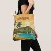 Oude Hawaïaanse Reisposters - Oahu Tote Bag (Dichtbij)