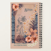 Oude Hawaïaanse scrapbook: Hula Notitieboek (Achterkant)