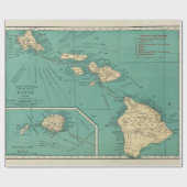Oude Hawaii-kaart (1924) — Verpakkingspapier Cadeaupapier (Vlak)